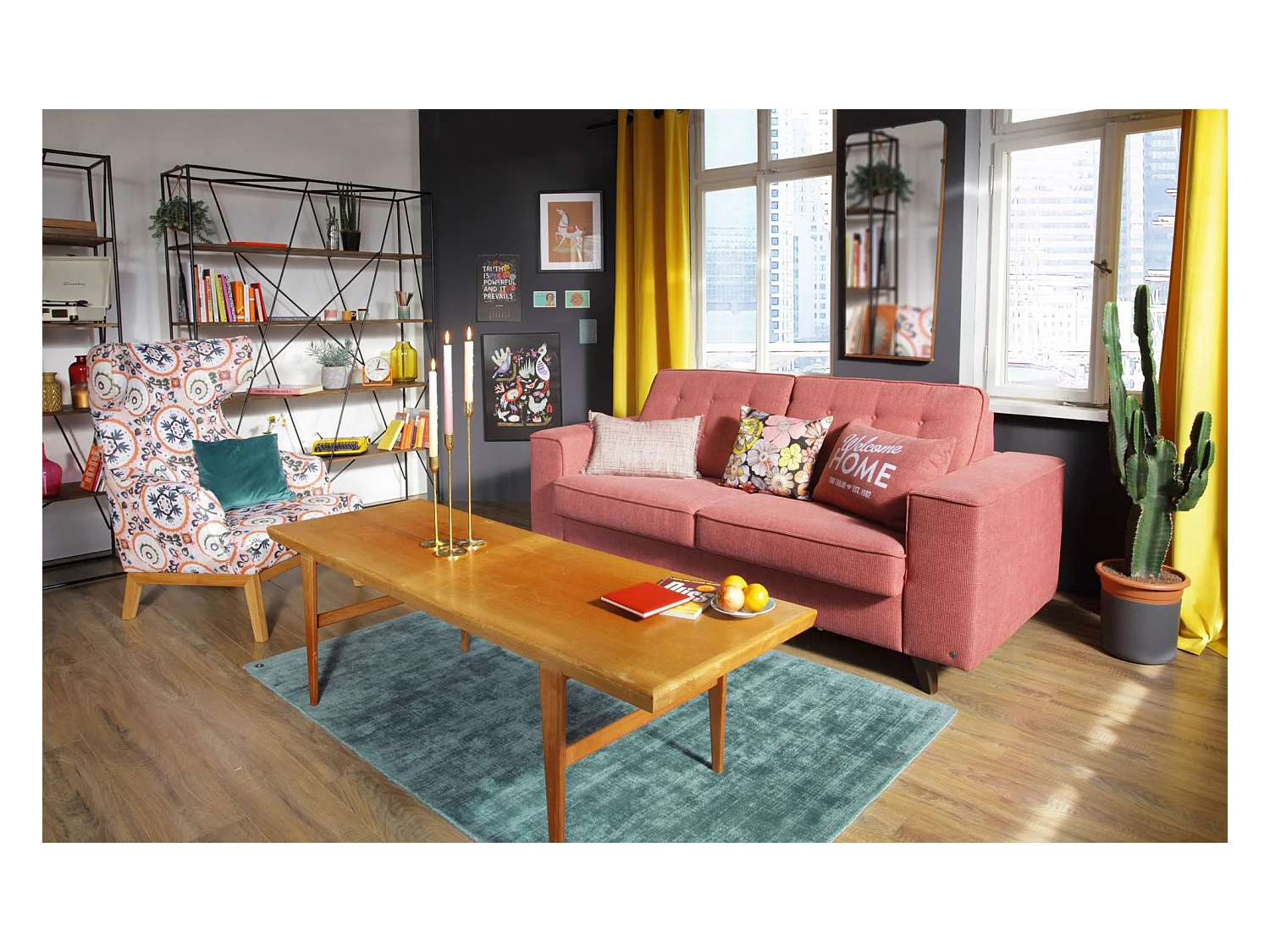 Tapis en viscose tissé à la main 160x230 cm aqua Shine