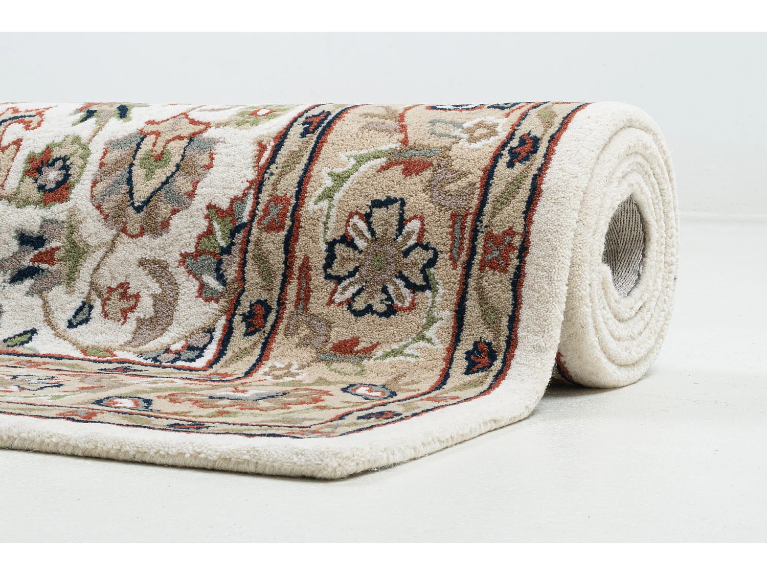 Tapete oriental tufado à mão em lã  190x290 cm bege Royal Orient