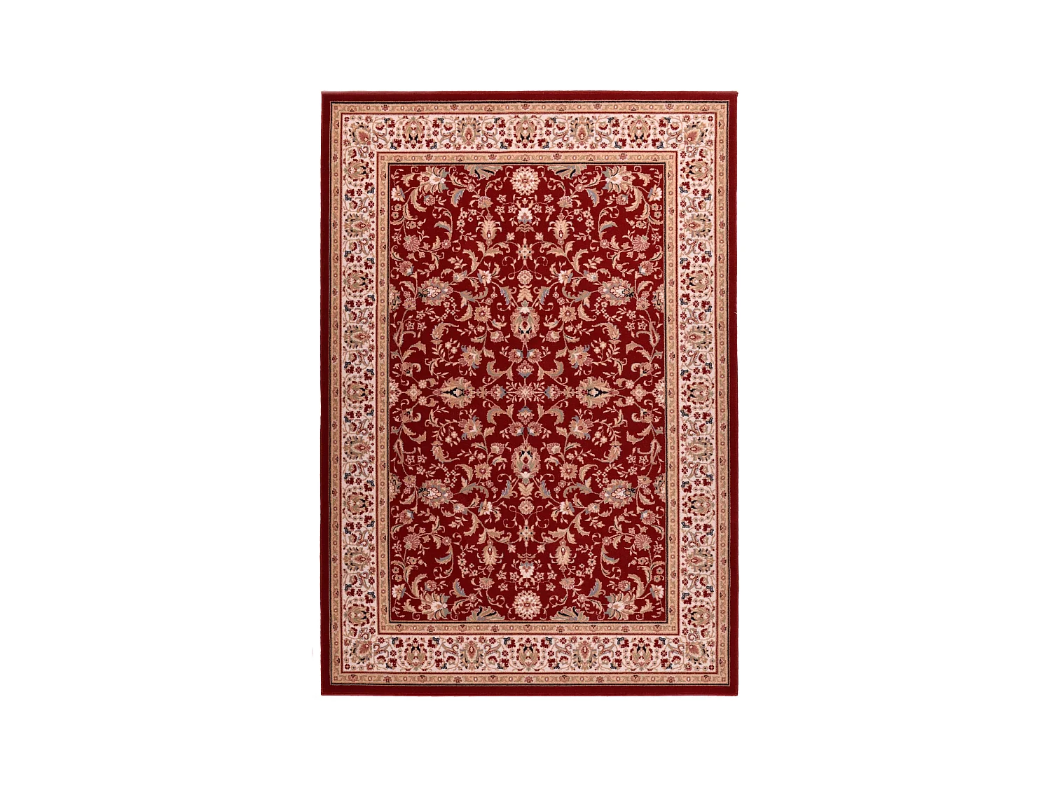 Tapis d'Orient tissé avec bordure 80x150 cm rouge Dolna