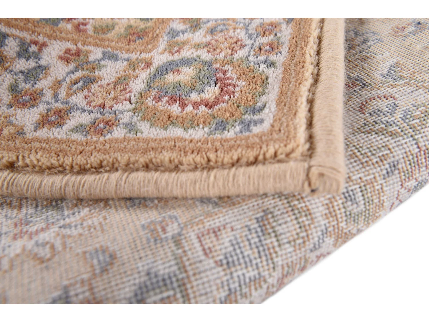 Tapete oriental tecido com borda 50x80 cm areia Dolna