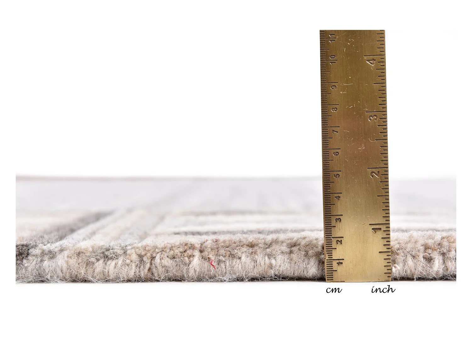 Tappeto in lana annodato a mano 190x290 cm beige naturale Nakarta