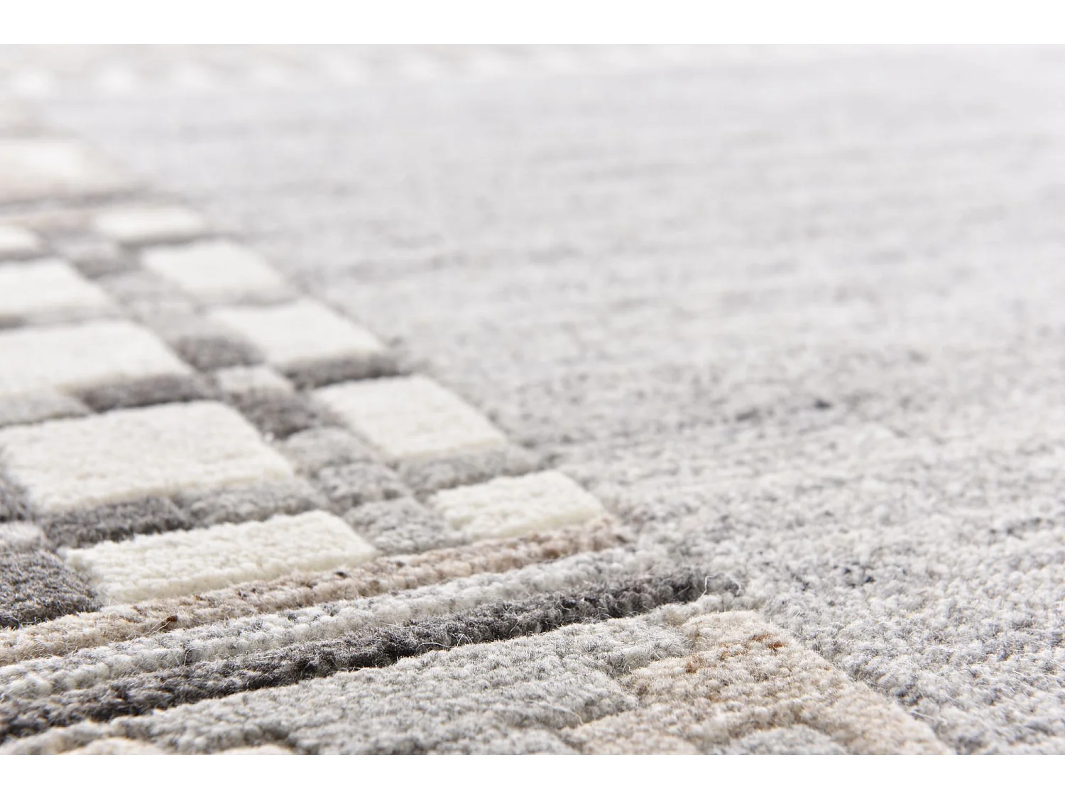 Tapis en laine noué à la main 190x290 cm natural beige Nakarta