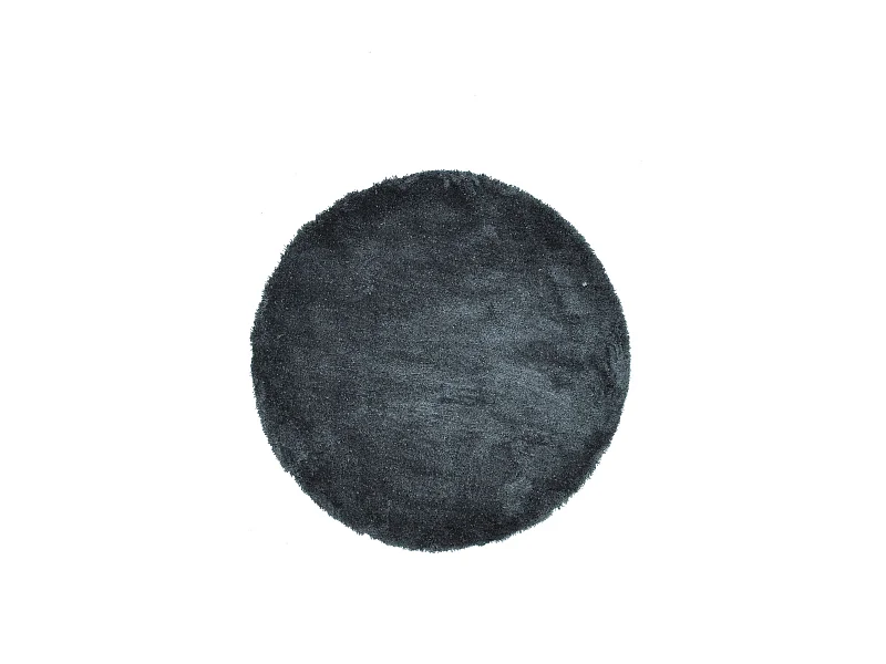 Tapis Shaggy tufté à la main 190x190 cm anthracite Cozy