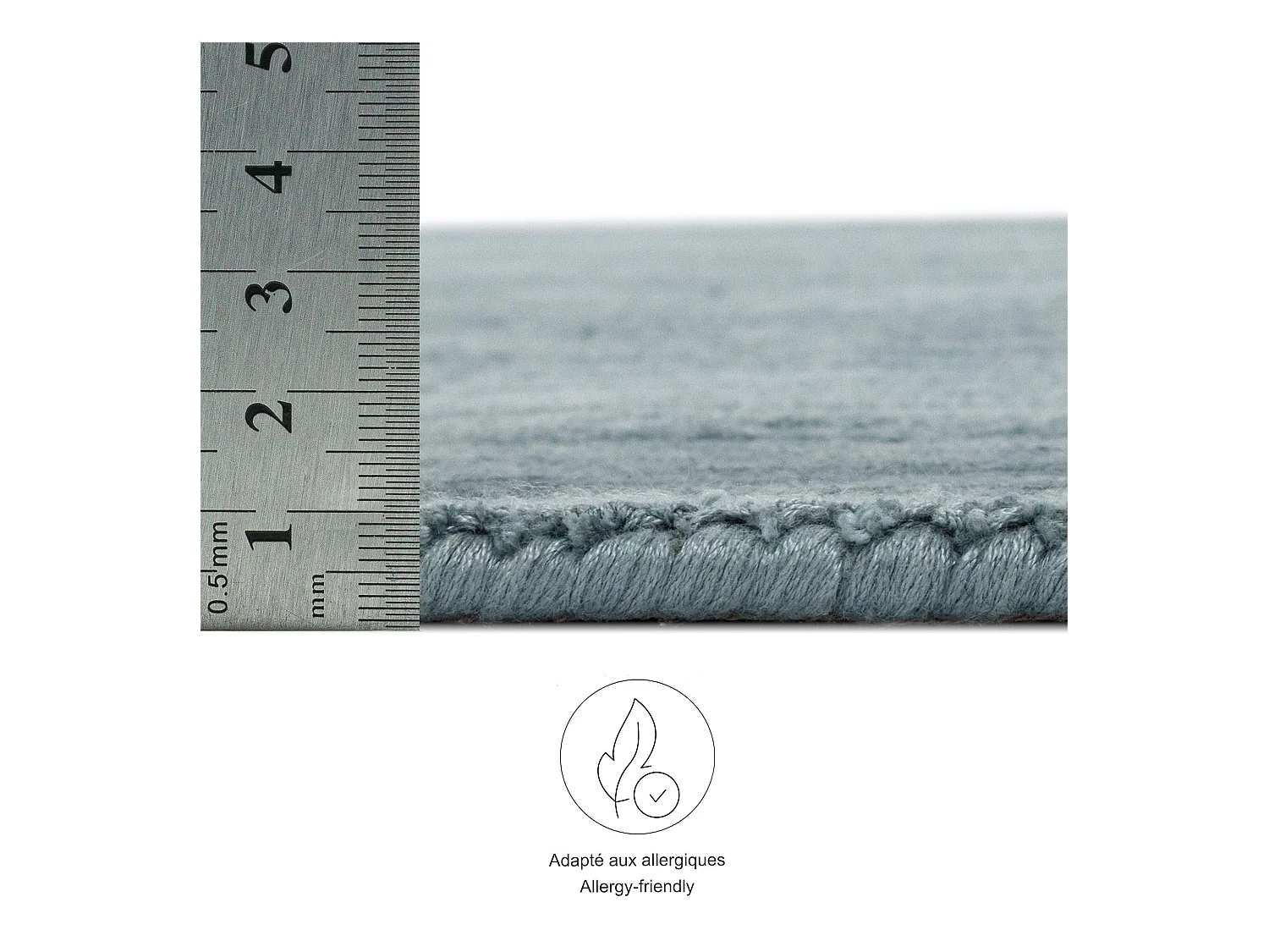 Tapis tissé à la main en viscose190x290 cm turquoise clair Star