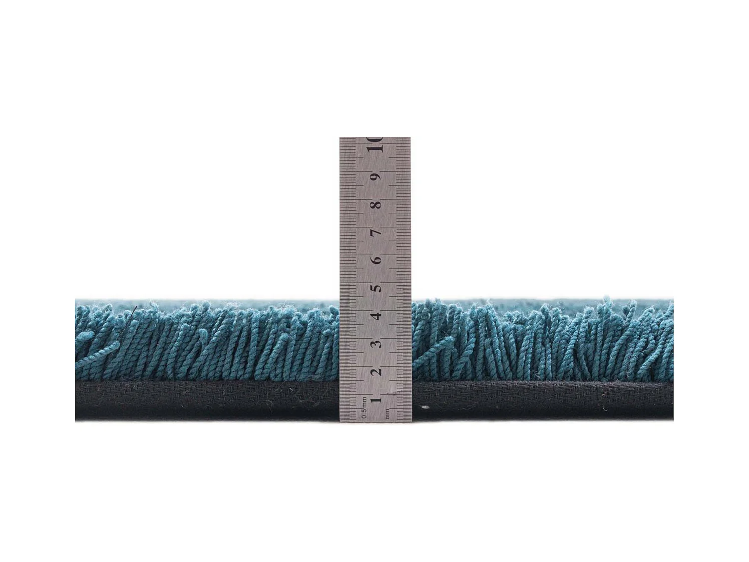 Tapis Shaggy tufté à la main 140x200 cm pétrole Cozy