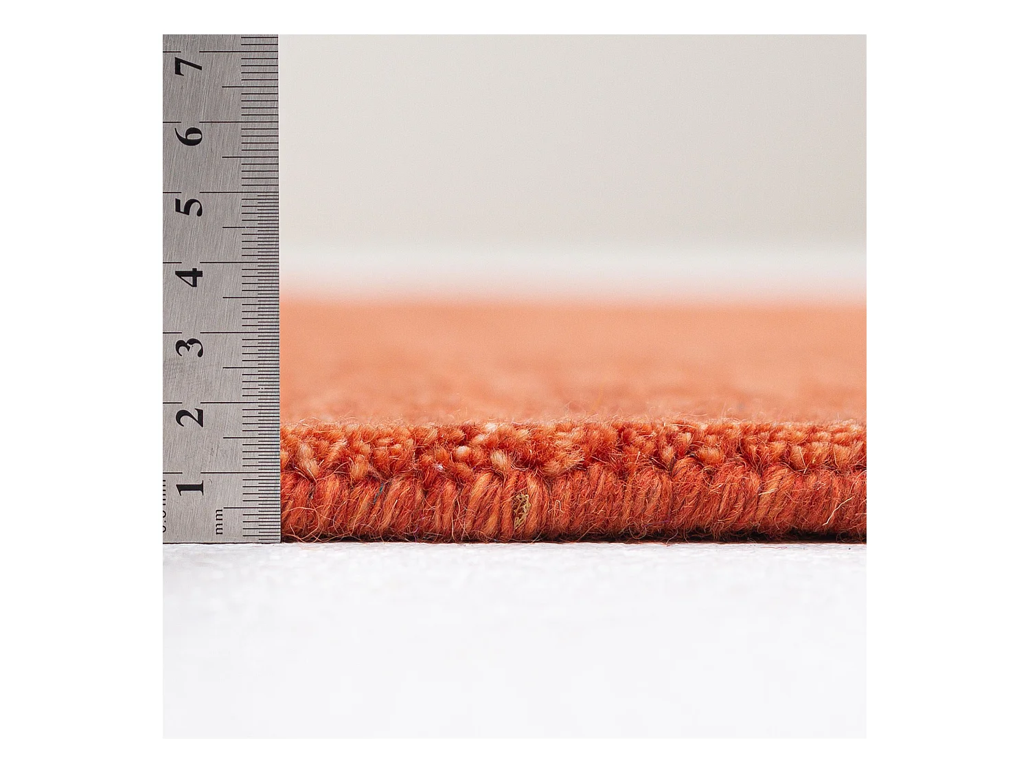 Handgewebter UNI Teppich 170x240 cm Terrakotta Holi