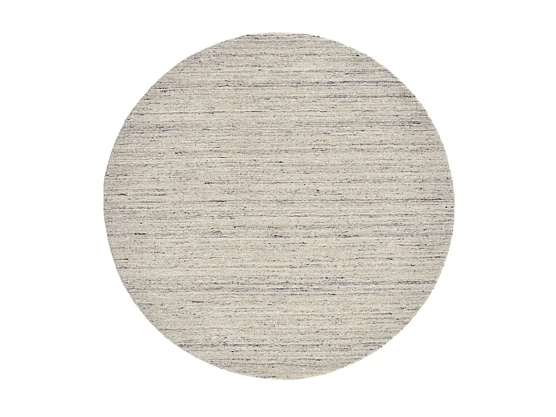 Tapis en laine UNI tissé à la main 190x190 cm natural gris Pure