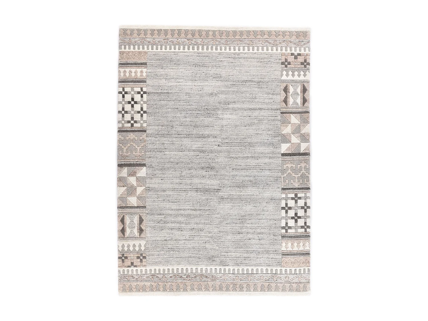 Tapis en laine noué à la main 60x90 cm natural beige Nakarta