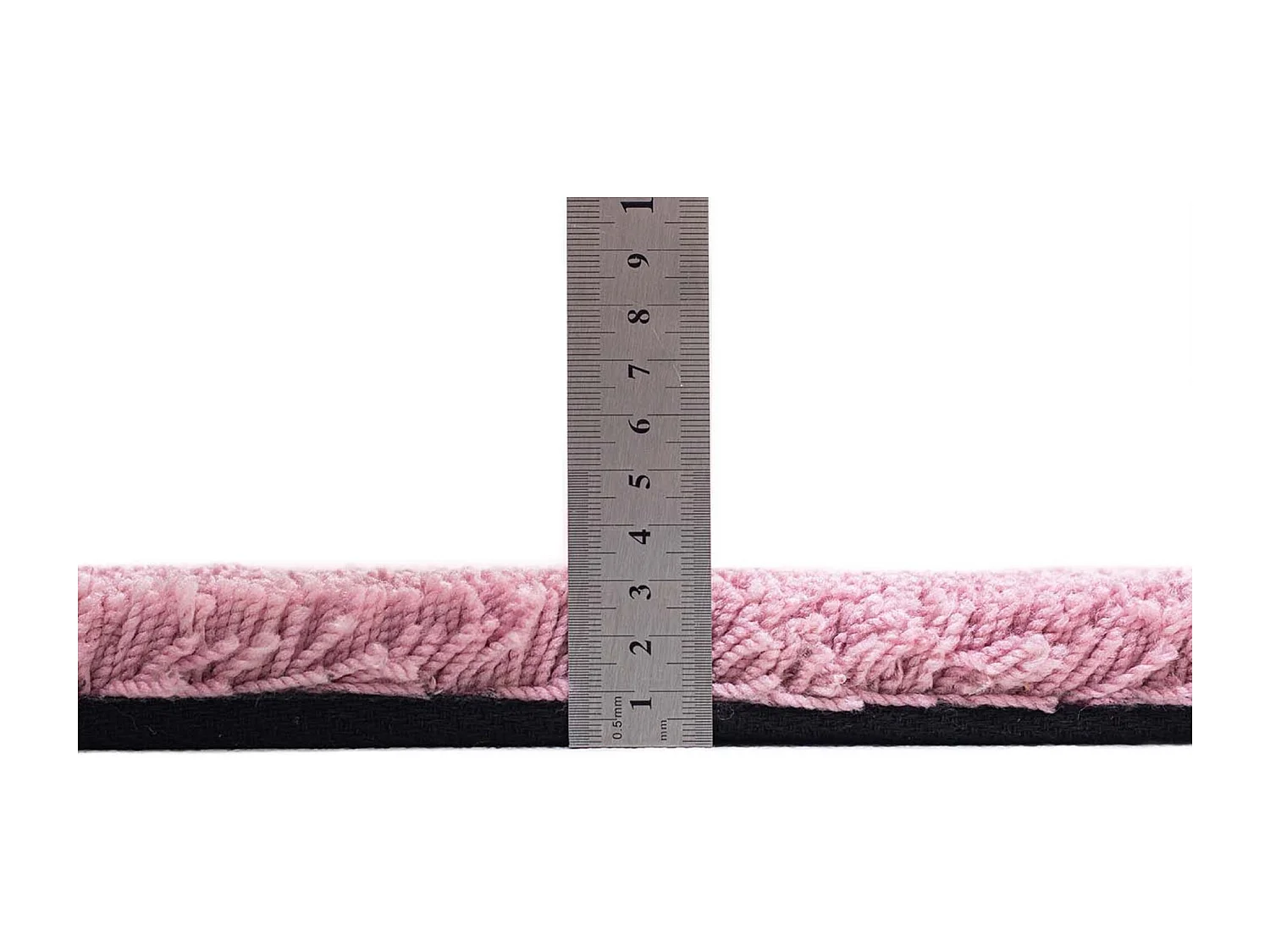 Tapis Shaggy tufté à la main 135x200 cm rose Cozy