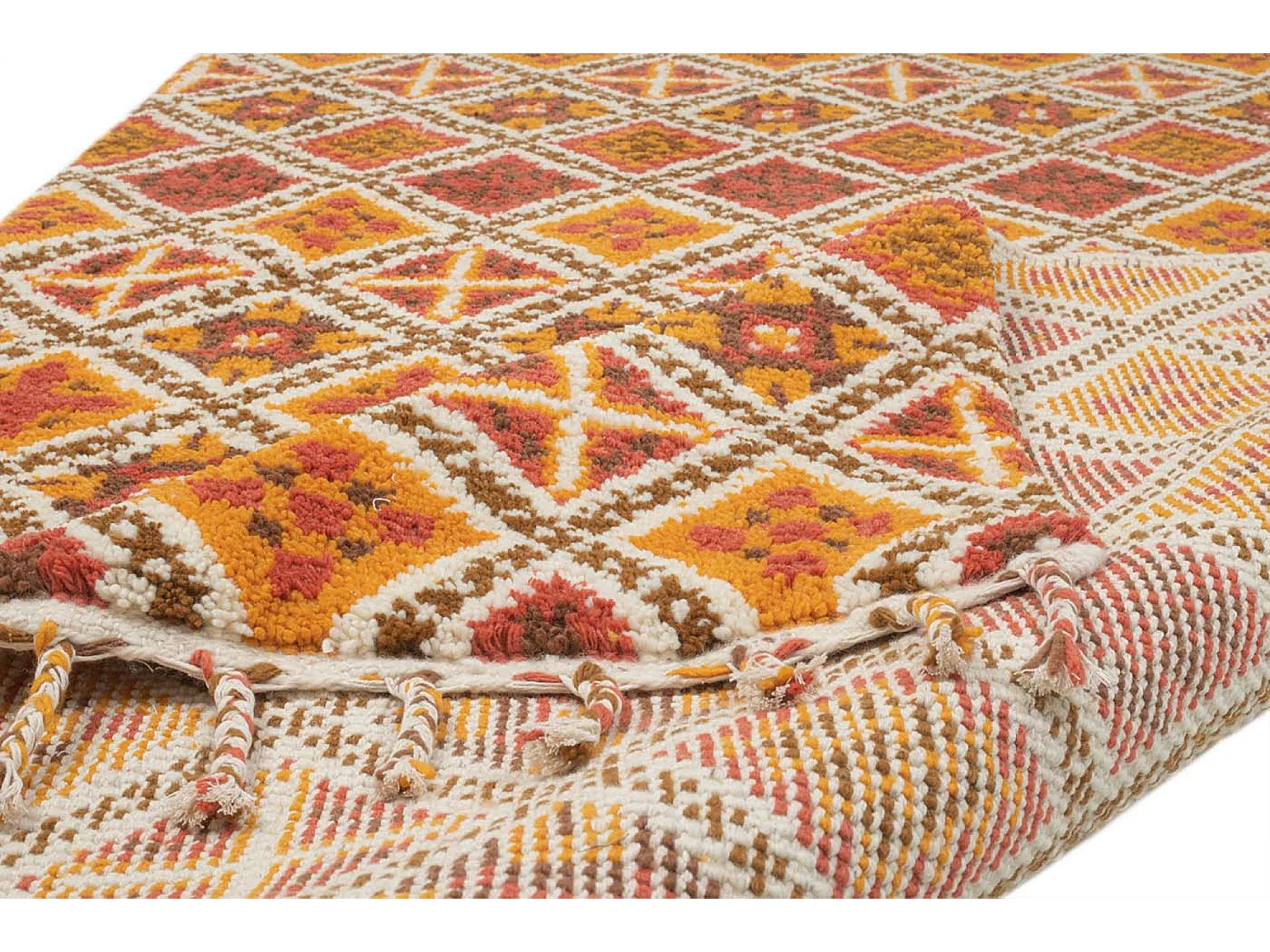 Tapis berbère Marmoucha noué à la main  190x290 cm terra Marmoucha