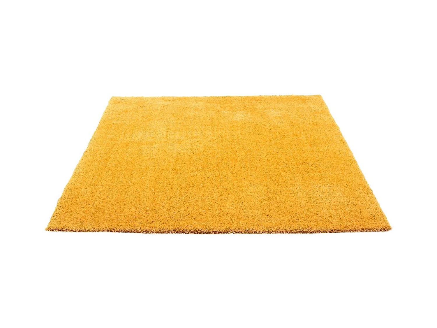 Tapis Shaggy tufté à la main 65x135 cm or Cozy