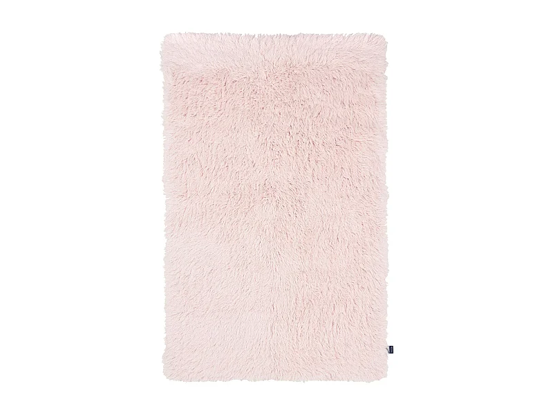 Tapis shaggy en laine naturelle tissé à la main  180x250 cm rose Fluffy