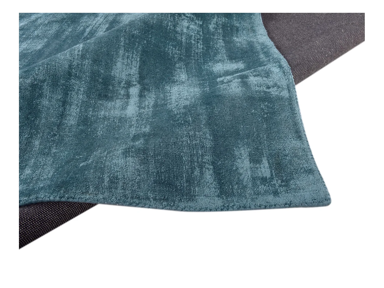 Tapis en viscose tissé à la main 140x200 cm aqua Shine