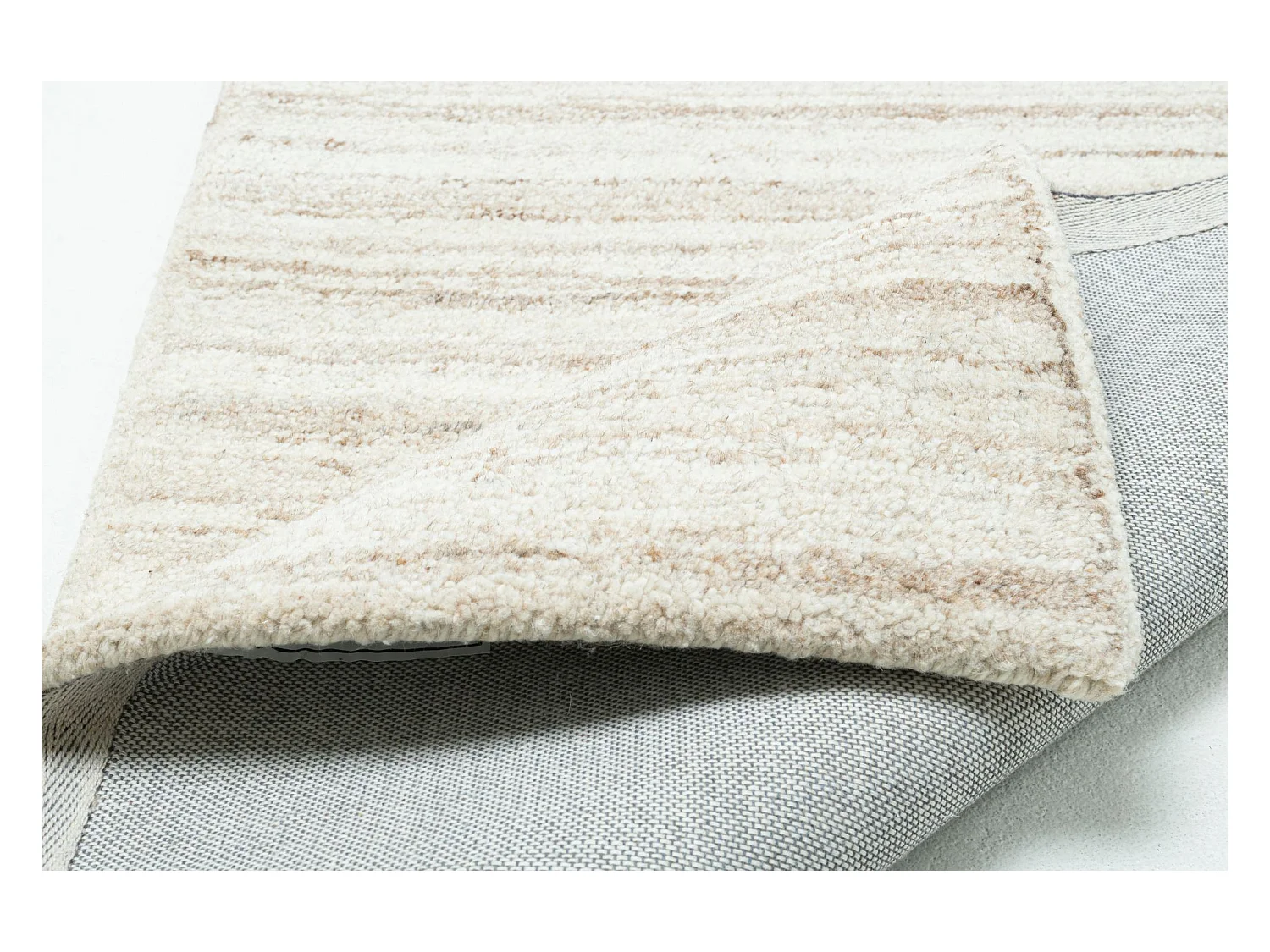 Handgetufteter Wollteppich im Berber Stil 70x620 cm Melange Royal Berber