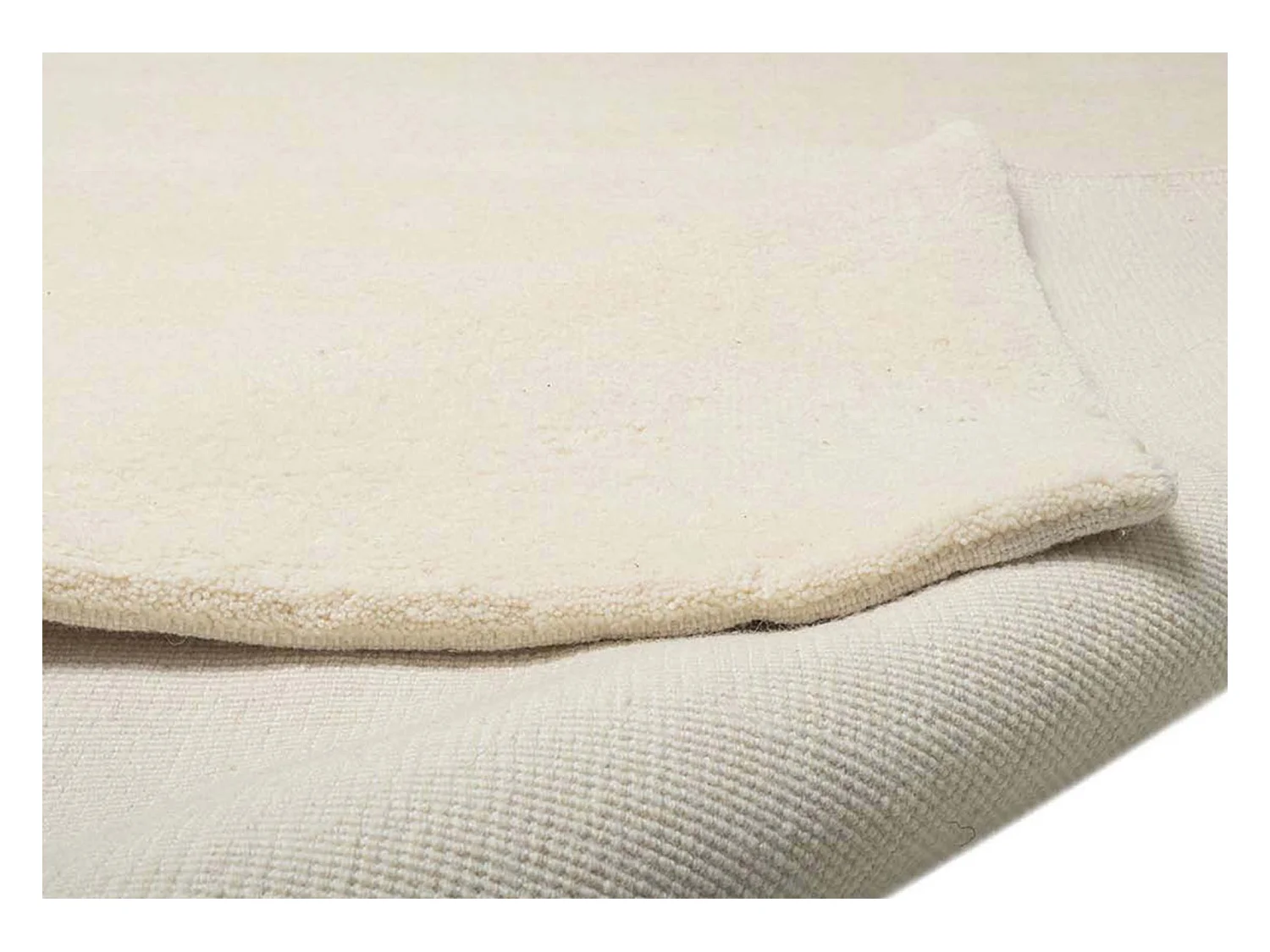 Tapis berbère noué à la main en laine 120x180 cm blanc Imaba Super