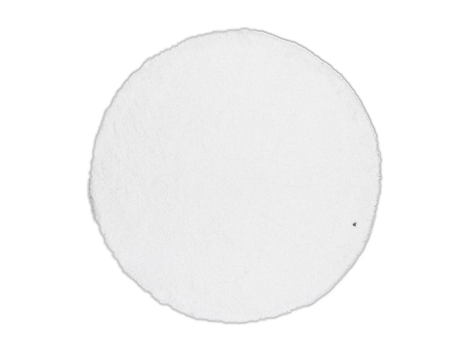 Tapis Shaggy tufté à la main 140x140 cm blanc Cozy