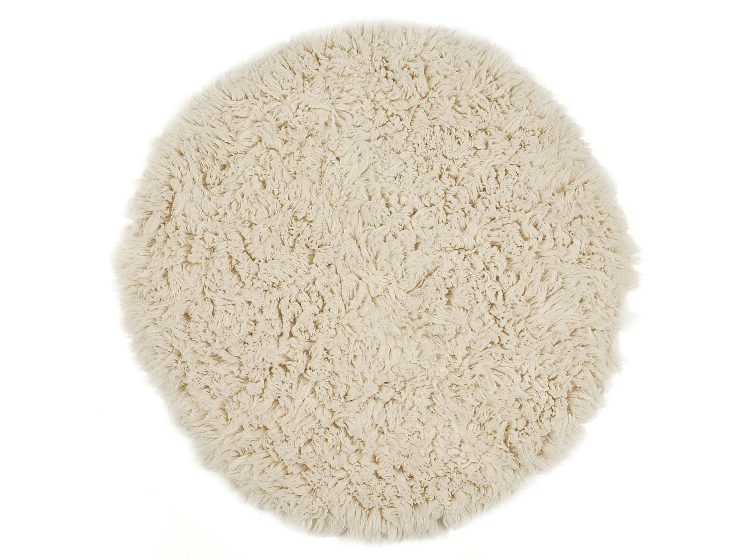 Tapis Flokati provenant de Grèce diamètre 140 cm natural Flokos 2450