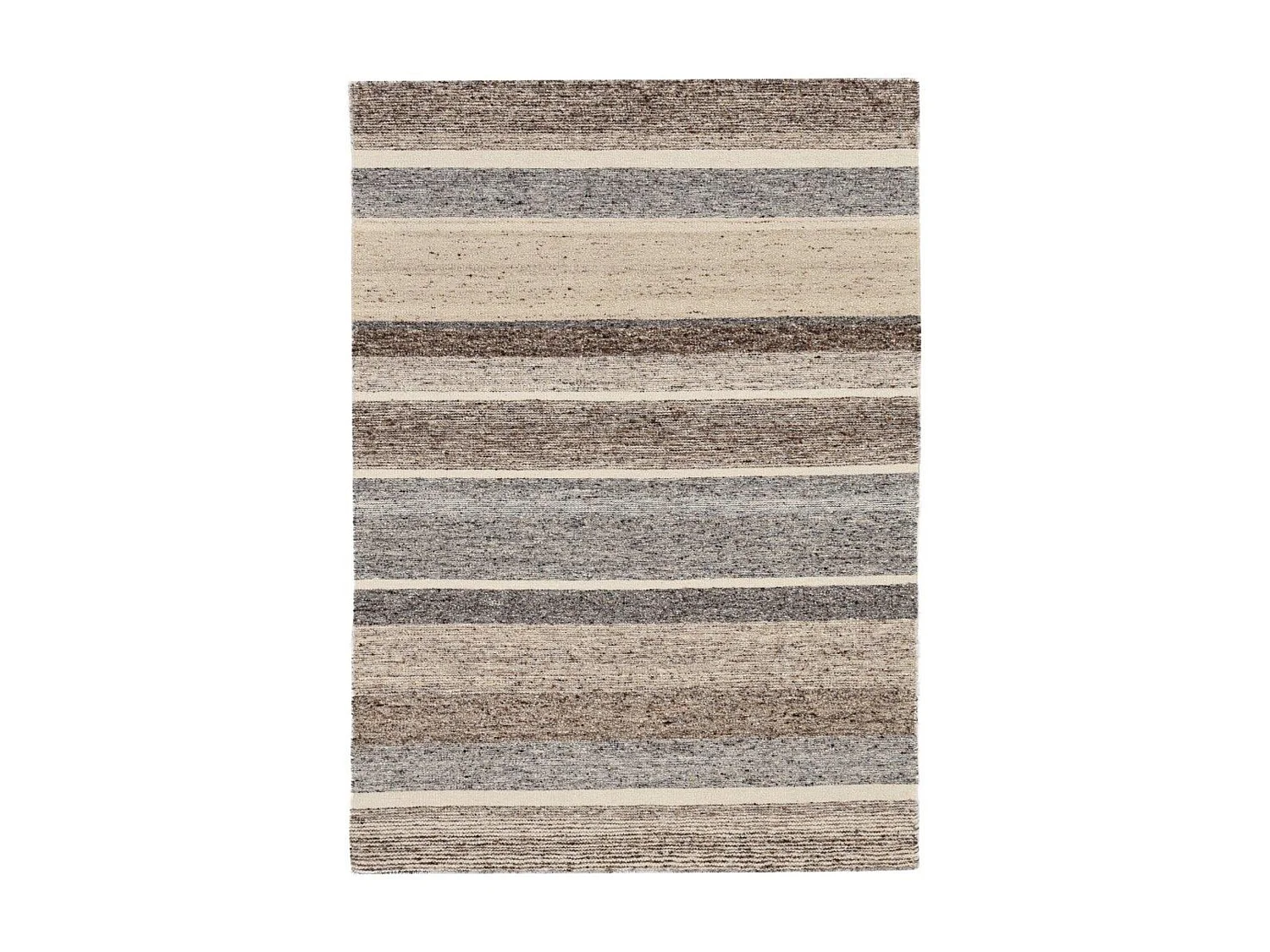 Tapis en laine tissé à la main et réversible 90x160 cm beige multi Ehrwald