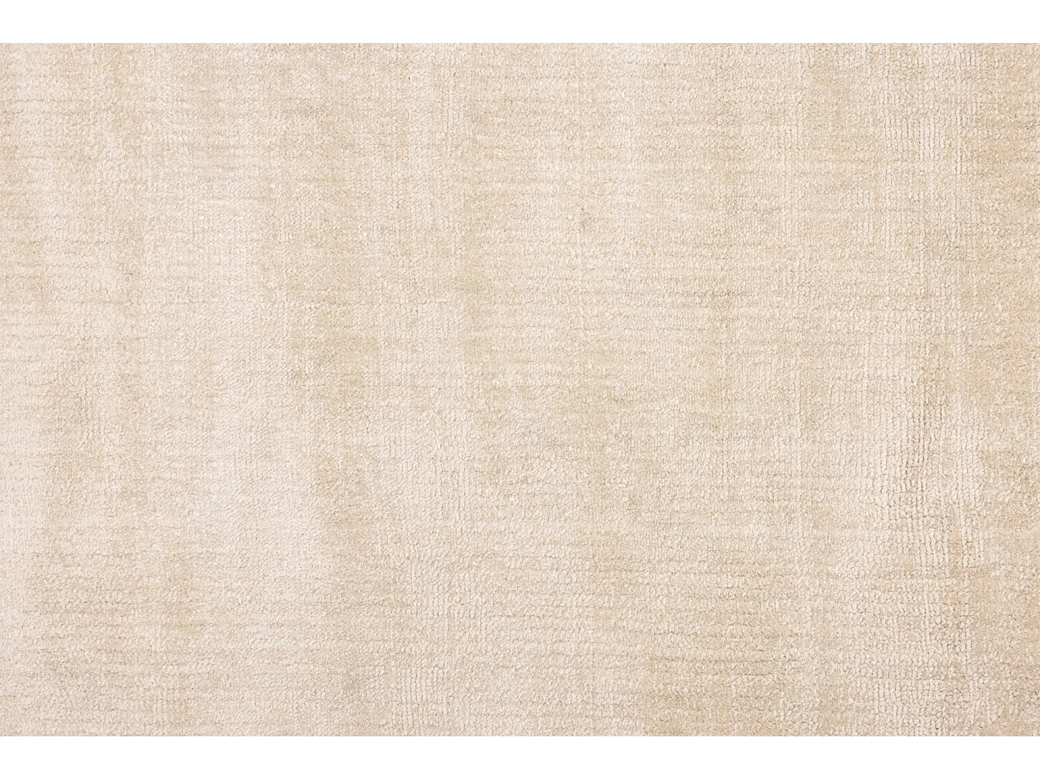 Tappeto tessuto a mano in viscosa 120x120 cm crema Star