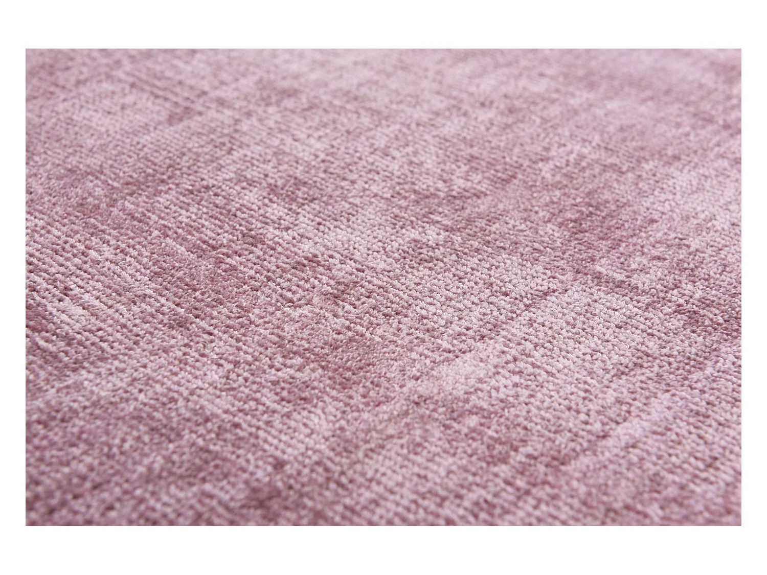 Alfombra de viscosa tejida a mano 65x135 cm Rosa Shine