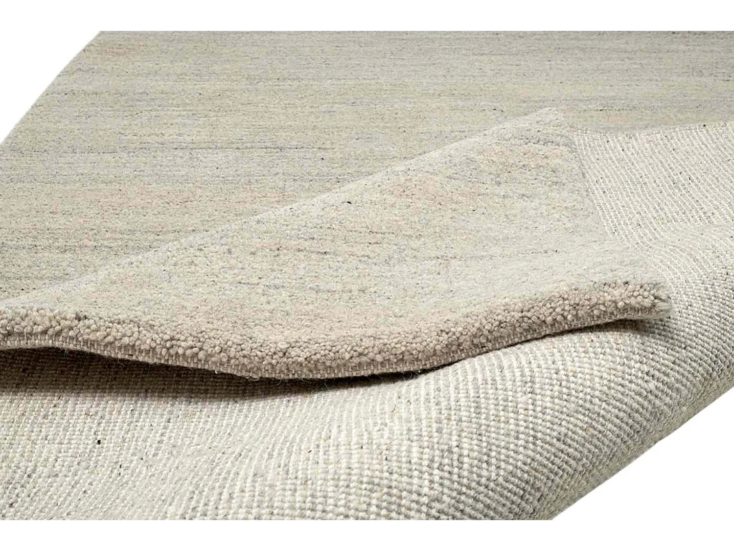 Tapis berbère noué à la main en laine 150x150 cm sable Imaba Super