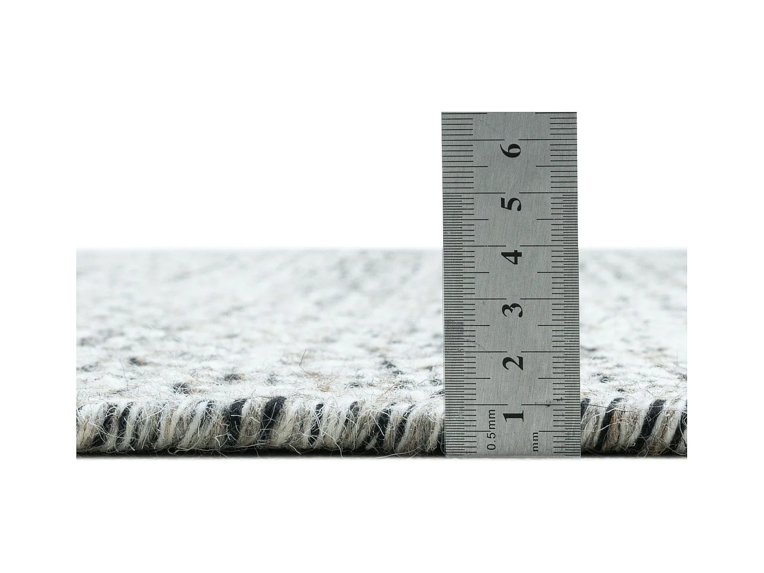 Tapis en laine de style scandinave 130x190 cm natural gris Trondheim