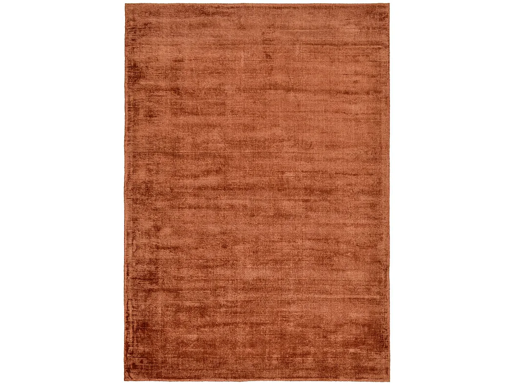 Handgeweven viscose tapijt 140x200 cm koper Shine