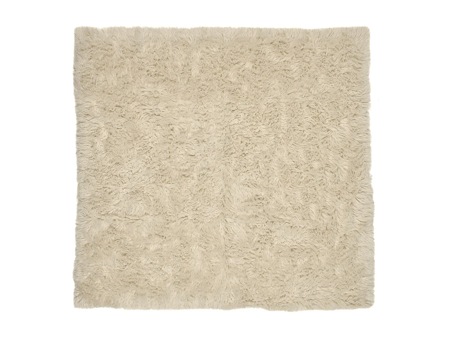 Alfombra Flokati de Grecia  120x120 cm Naturaleza Flokos 2450