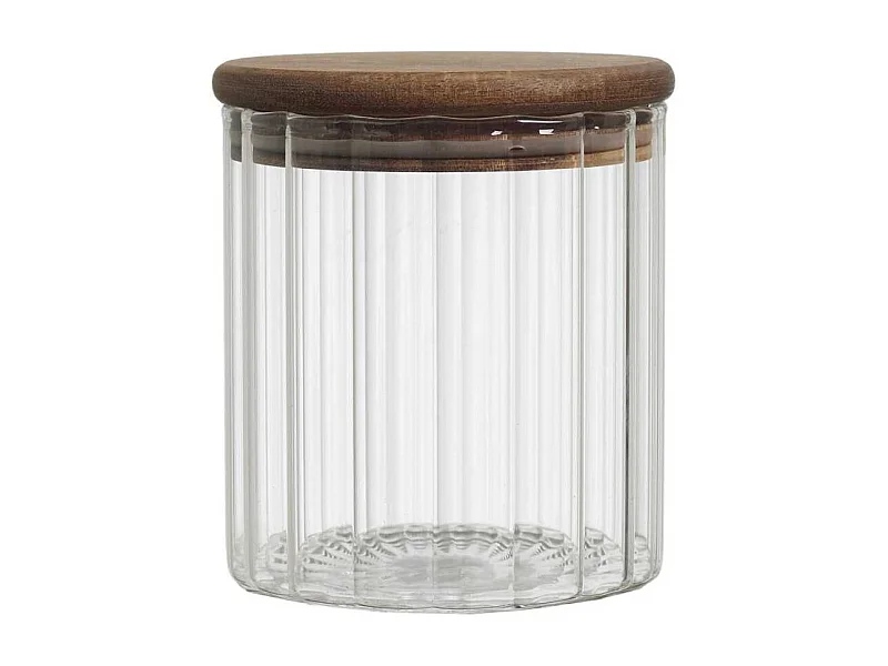 Bocal de conservation 50cl avec bouchon en acacia - TOREK