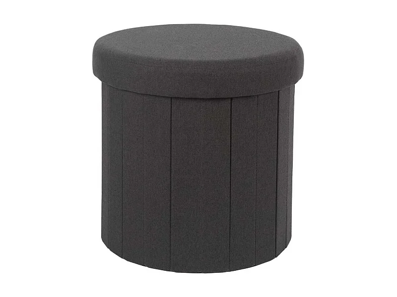 Pouf Coffre Pliable Noir 38x38 cm - NELIS