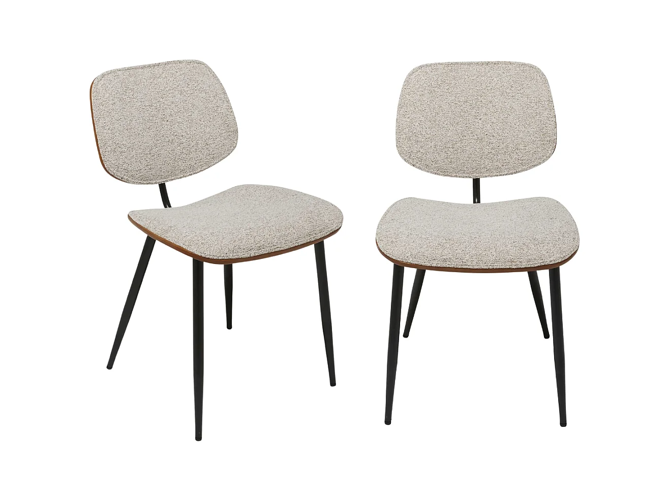 Lot de 2 chaises beige OLYMPIA