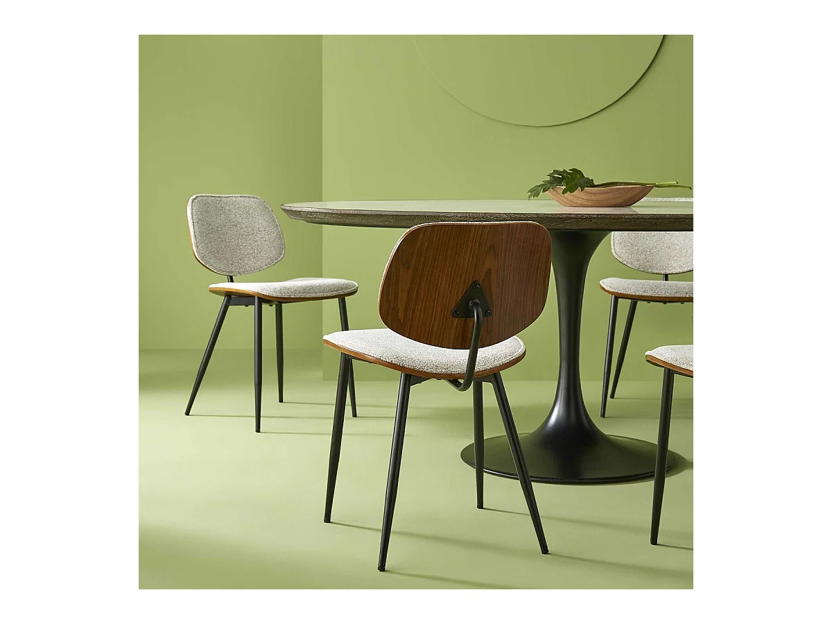 Lot de 2 chaises beige OLYMPIA