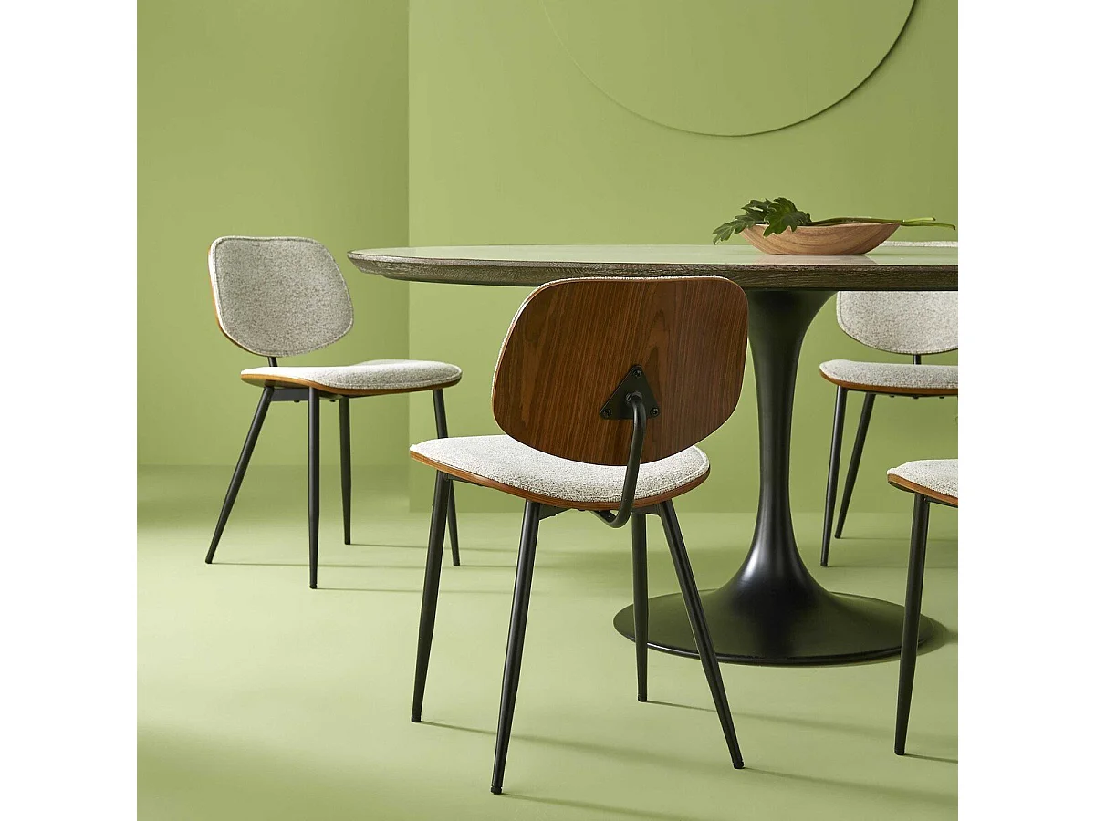 Set di 2 sedie beige OLYMPIA