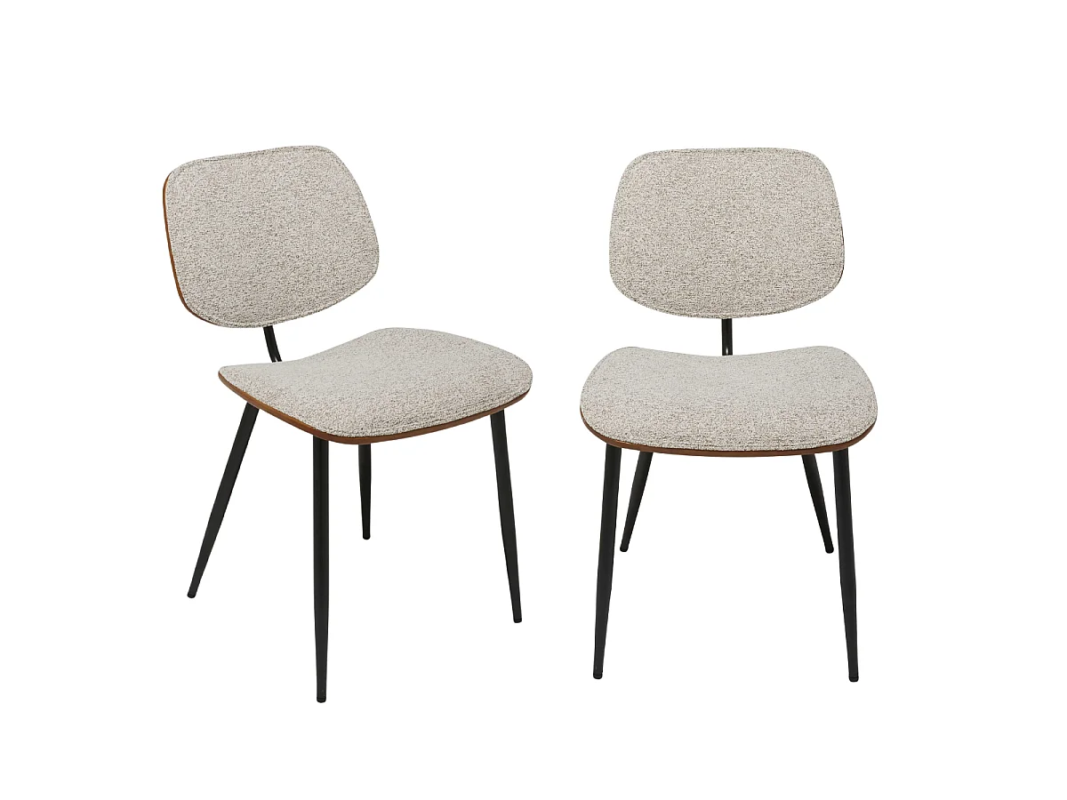 2er-Set beige Stühle OLYMPIA