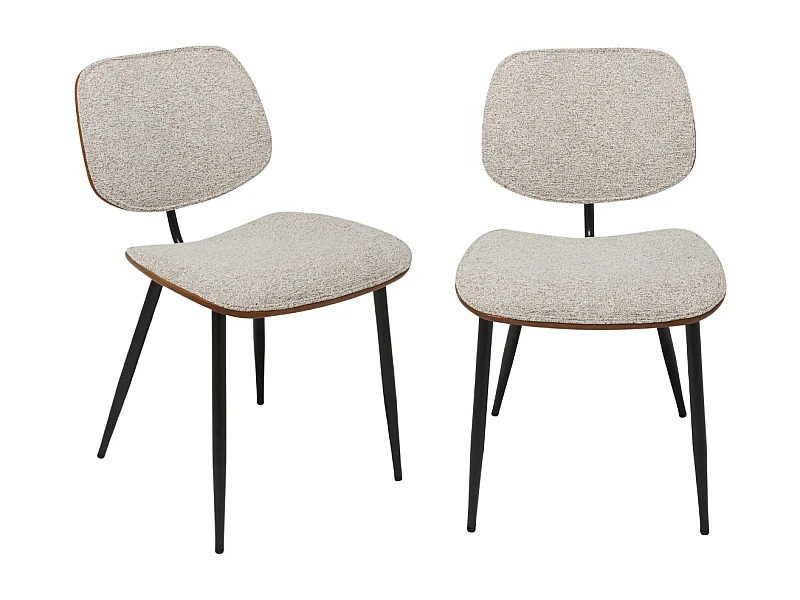 Lot de 2 chaises beige OLYMPIA