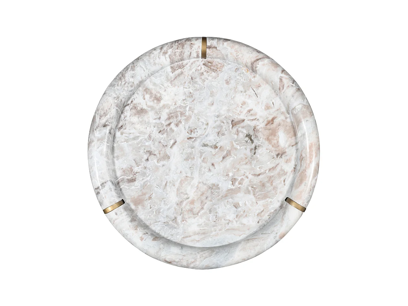 Grande table basse en marbre et métal PROSPER