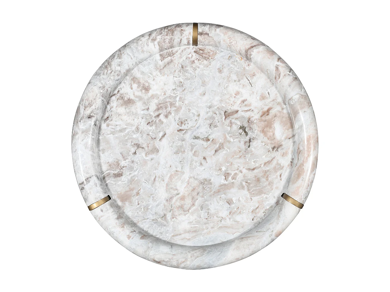 Grande table basse en marbre et métal PROSPER