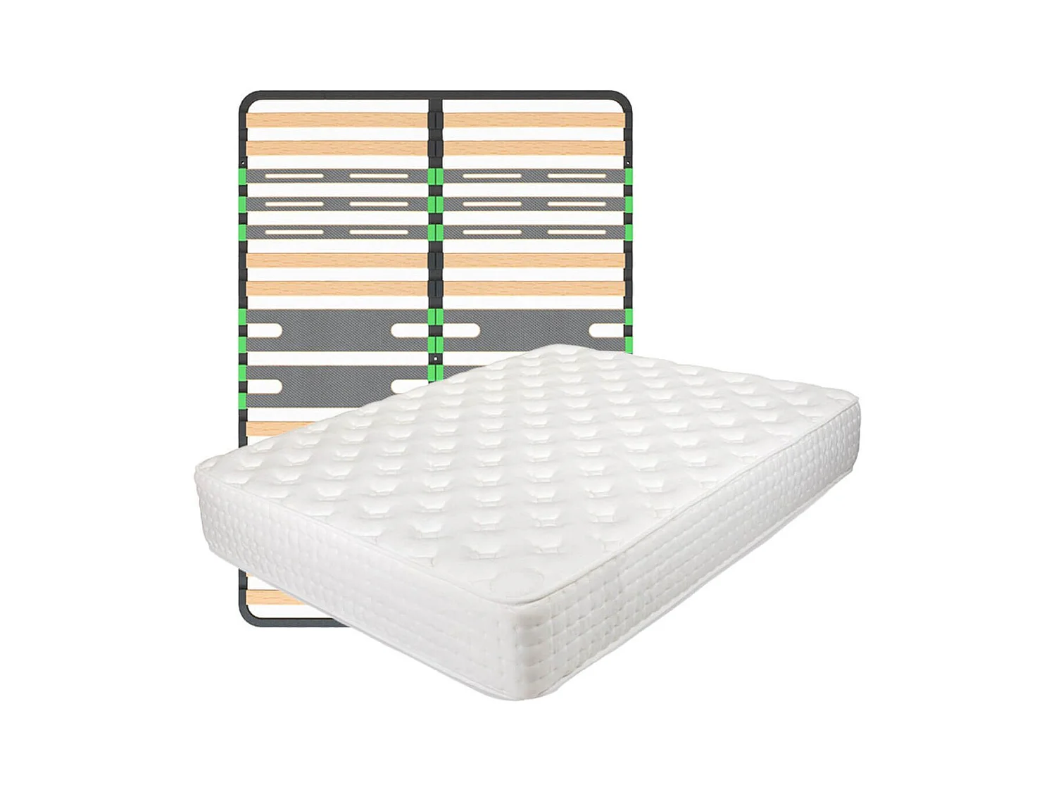 Pack Matelas ressorts ensachés + AltoZone 140x190cm - KERZO