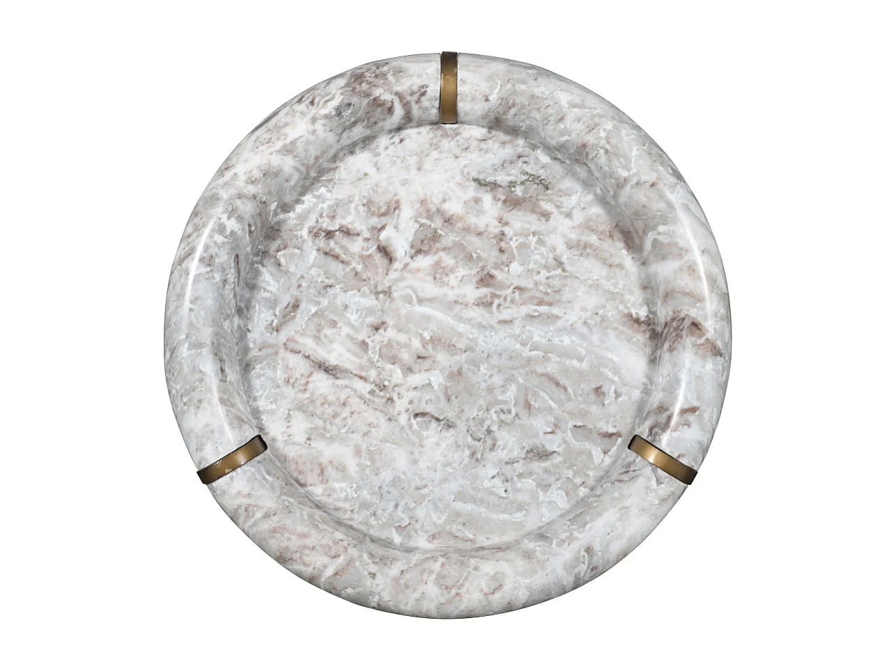 Petite table basse en marbre et métal PROSPER