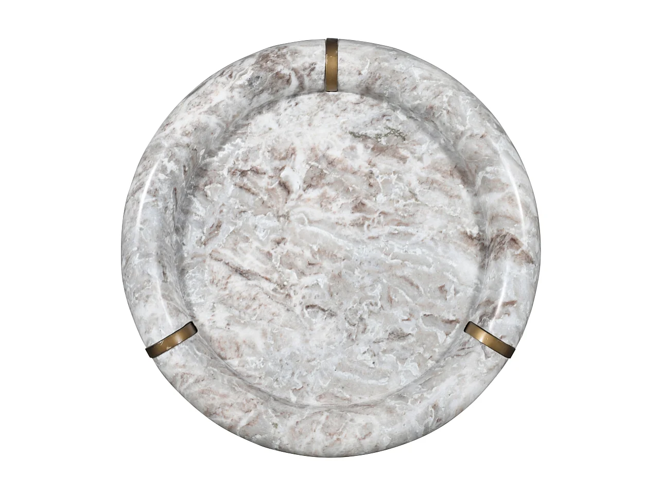 Petite table basse en marbre et métal PROSPER