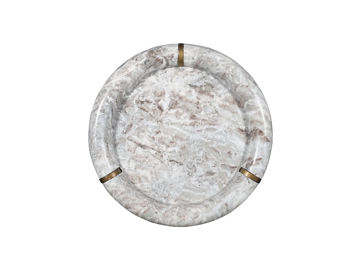 Kleine salontafel van marmer en metaal PROSPER