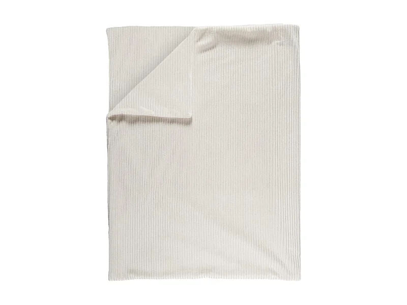 Plaid 120x150cm côtelée Flanelle, Confort Cosy et Style Intemporel - XIRIA