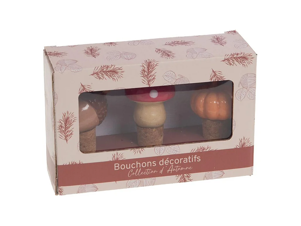 Coffret de 3 bouchons forêt