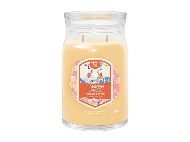 Grande bougie Spritz au bord des pistes