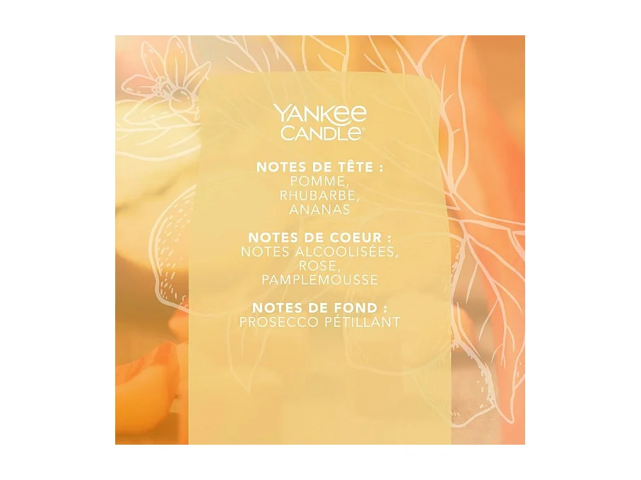 Grande bougie Spritz au bord des pistes