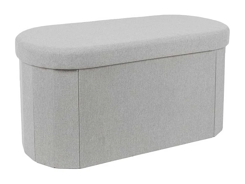 Coffre Banc Pliable Gris 76x38 cm - MITHIA