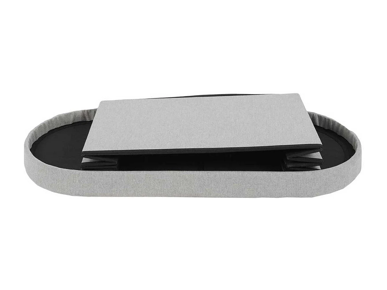 Coffre Banc Pliable Gris 76x38 cm - MITHIA