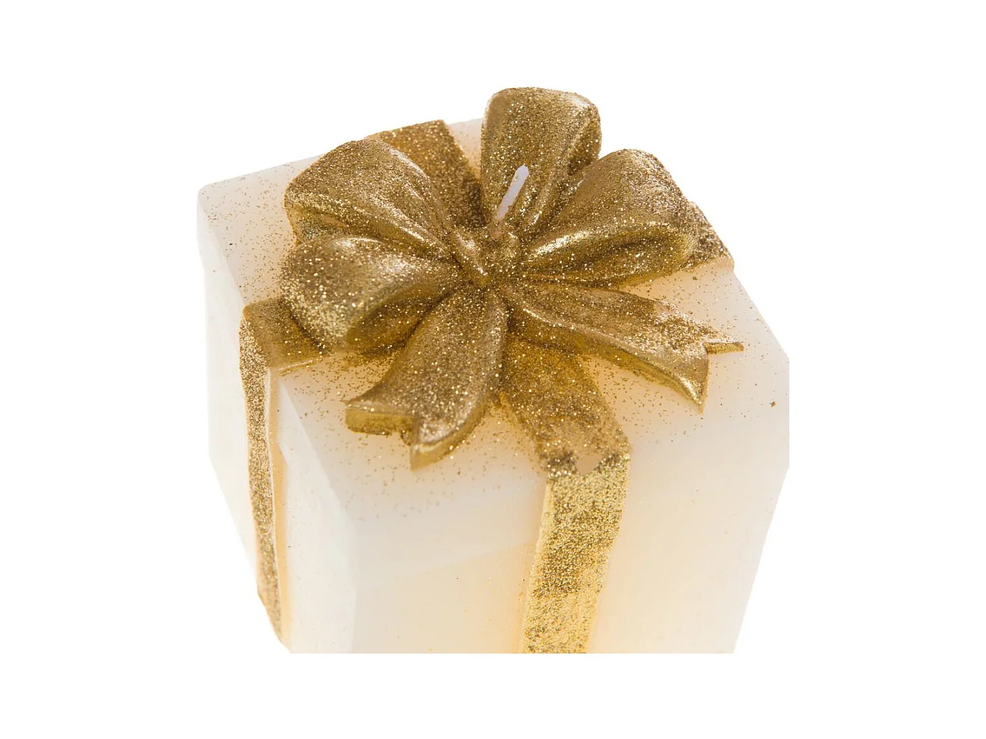 Bougie cadeau crème paillette (lot de 2)