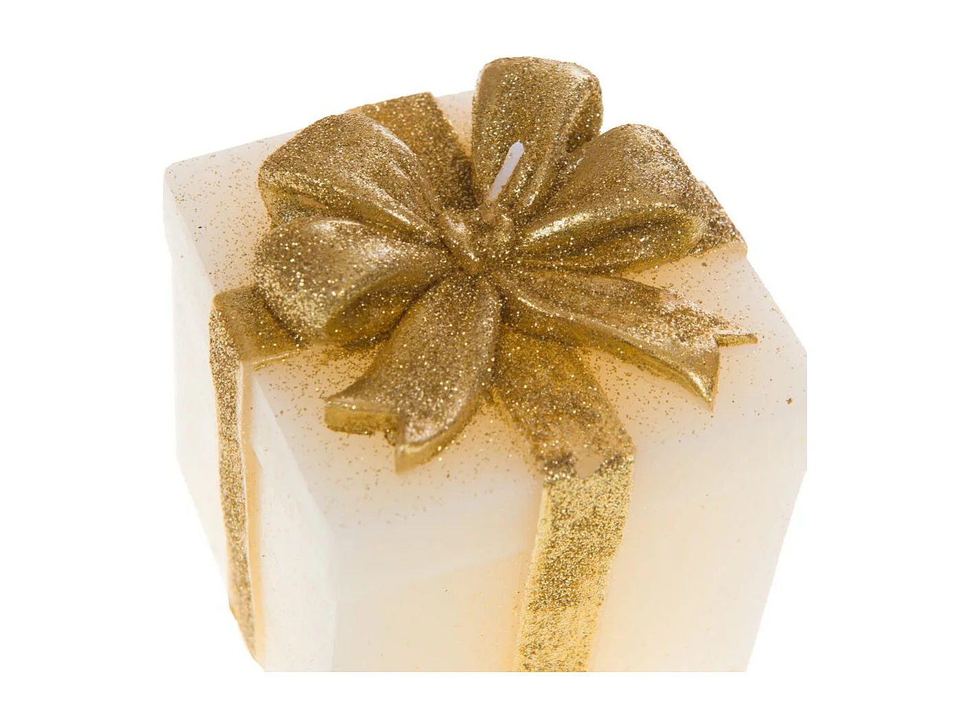 Bougie cadeau crème paillette (lot de 2)