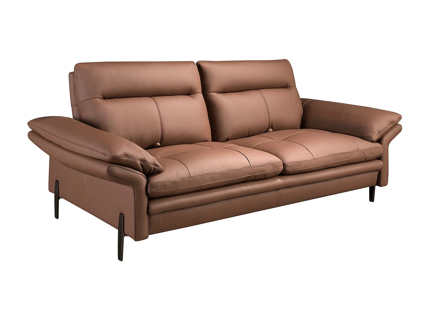 Bruin lederen 3-zitsbank 6241 ANGEL CERDA